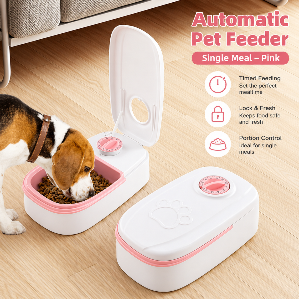 Smart Automatic Pet Feeder for Cats & Dogs